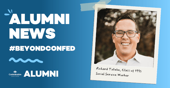 Confederation College Alumnus Richard Tatebe Honored as Social Service Work Educator of the Year