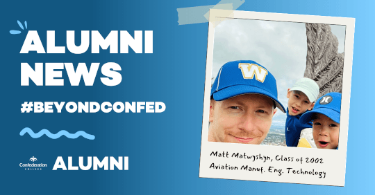 Matt Matwyshyn Comes Back to Confederation College to Do Some Recruiting of His Own